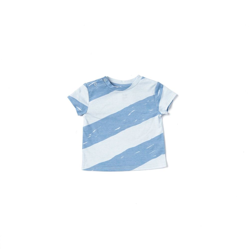 Omamimini Baby Boxy T-Shirt With Stripes